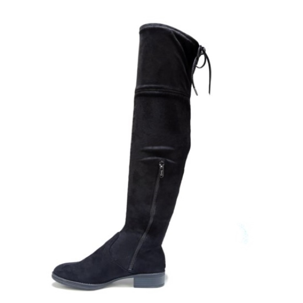 Black over the knee boots